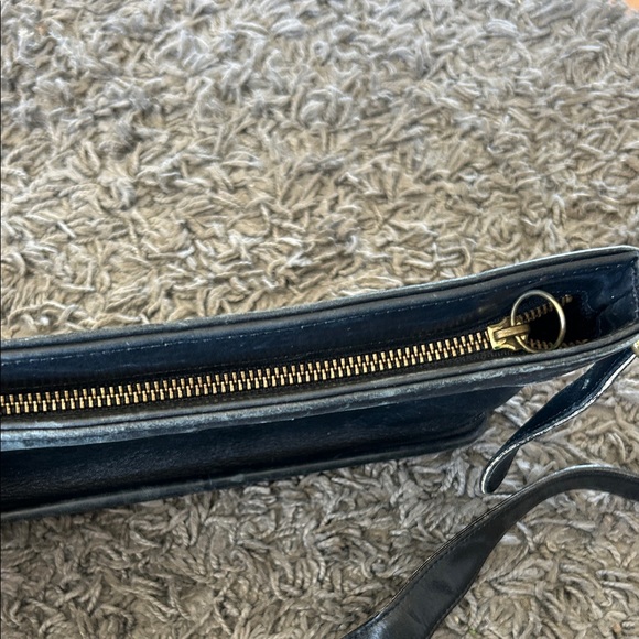 COACH Vintage Classic Black Leather Shoulder Bag / Crossbody Black - Picture 9 of 16